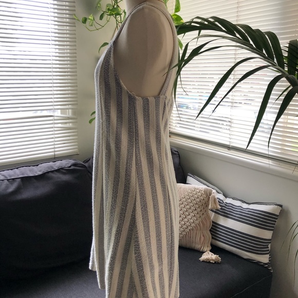 Zara Dress Cream Stripes Size M - Picture 4 of 7